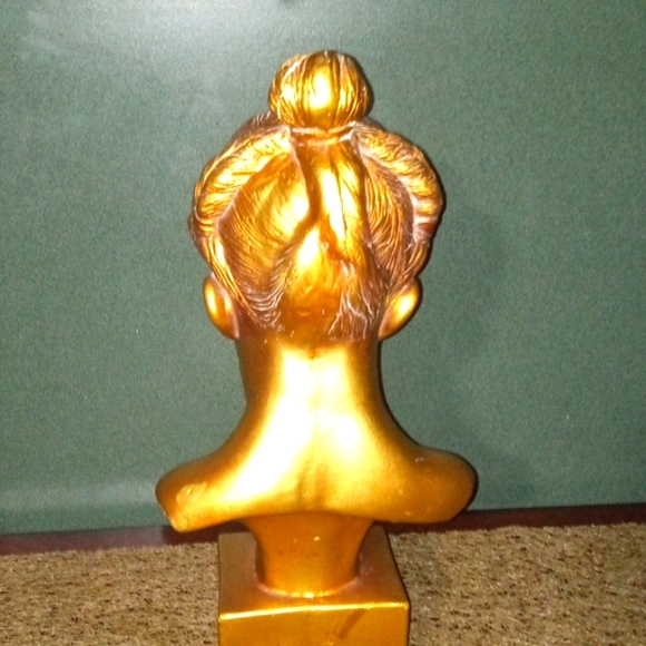 Gilded Plaster Sculpture Young Girl Italy C.1890-1905 - Picture 4 of 5